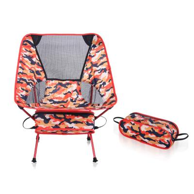 China Fishing Chair Outdoor Camouflage Oxford Fishing Camping Chair Portable Folding Foldable Beach Chair for sale