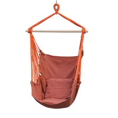 China Outdoor Wholesale Furniture Cotton Canvas Hanging Hammock Indoor Swing Chair for sale