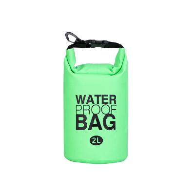 China Amazon Hot Sale 2L Outdoor Water Camping Dry Bag Floating Waterproof Beach PVC Swimming Dry Bag for sale