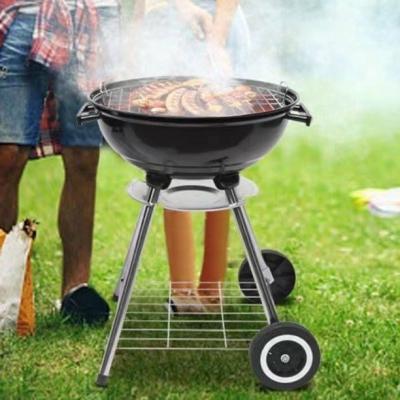 China Easily Assembled Homemade CHARCOAL SMOKER Iron Round Pot Guangdong Zhongshan BBQ Charcoal Grill Charcoal BBQ Stove for sale