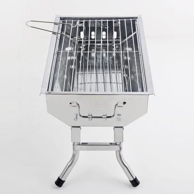 China Easily Assembled Outdoor Mini Camping Happy-Hour Barbecue Bamboo Style Charcoal Grill for sale