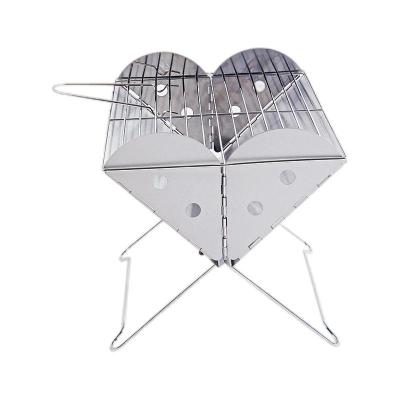 China High Quality BBQ Outdoor Portable Grill Small Smoker Stainless Steel Charcoal BBQ Grill Easily Assembled Luxury Camping Grill for sale