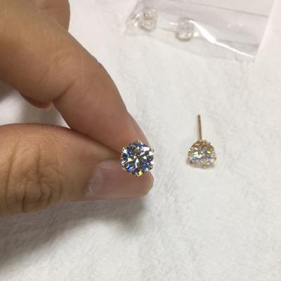 China Natural punk diamond earrings are non-refundable after ordering for sale