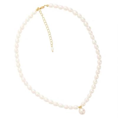 China CLASSIC natural freshwater pearl necklace with retro design original design for sale