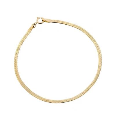 China Male And Female 14k Gold Snake Bone Bangle Bracelet CLASSIC Sweet Fashion for sale