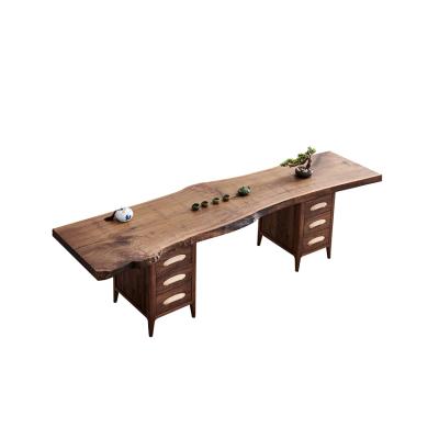 China Solid Wood Supplies Modern Solid Wood Coffee Table Tea Table Chinese Living Room Furniture Black Walnut Solid Wood, Wood for sale