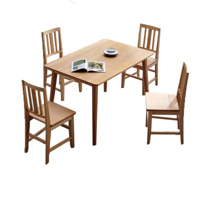 China Wholesale Solid Wood Design Nordic Contemporary Restaurant Wooden Dining Chairs With Wooden Leg for sale