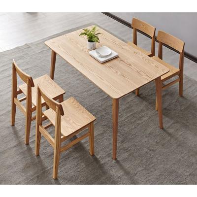 China Modern Home Furniture Solid Ash Wood Solid Wood Restaurant Dining Chair for sale