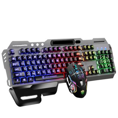 China Wholesale Mouse Metal Gaming Keyboard and Mouse Set USB Computer Keyboards Combos for sale