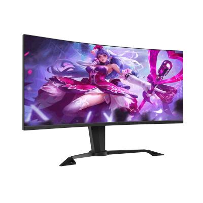 China 34 inch 4k 144hz curved frameless computer led pc gaming monitor with RGB back light effect 34GLR for sale