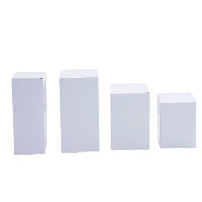 China Recyclable Rectangular White Cardboard Box White Box Gift Wrapping Paper Box Small color printingLOGO for sale