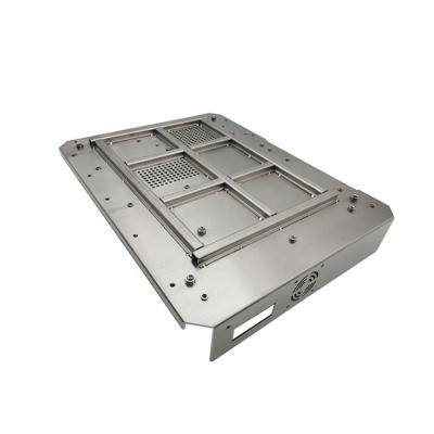 China Electronic Instrument Stainless Steel Fabrication Sheet Metal Process OEM Aluminum/Stainless/Steel Welding Laser Cutting Metal Case for sale