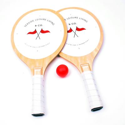 China OEM&ODM Eco-friendly Price Beach Tennis Racket Custom Colorful Wooden Racket Beach Tennis Rackets for sale