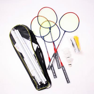 China Sport playing OEM wholesale custom top professional badminton racket set outdoor badminton racket in china for sale