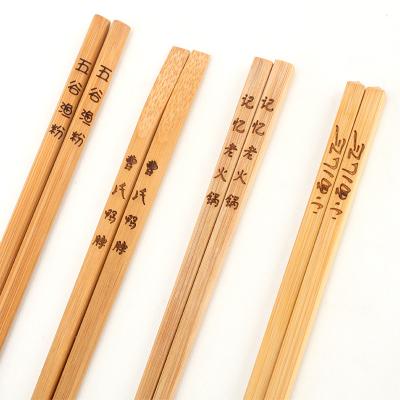 China Sustainable Hotel wholesale reusable bamboo chopsticks Free customized trademark bamboo chopsticks for sale