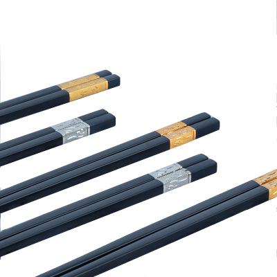 China Sustainable 24/27cmRestaurant Hotel Black Chopsticks Melamine Chopsticks Glass Fiber Chopsticks for sale