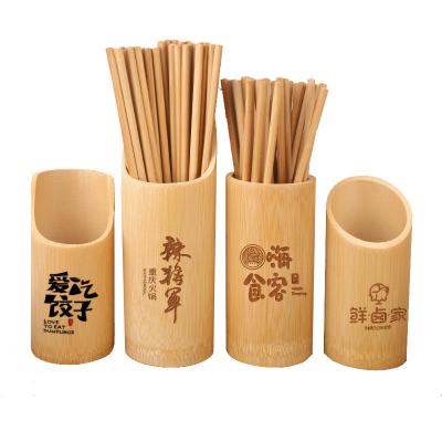 China China Pen container spoon fork chopsticks basket drain diagonal chopsticks cage chopsticks storage tube bamboo tube for sale