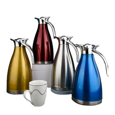 China PORTABLE 2L large capacity 304 stainless steel vacuum insulated kettle coffee pot for sale