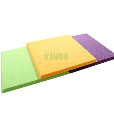 China Eco-friendly Acoustic Panel Sound Absorbing Colored Sound Absorbing Sound Absorbing Colorful Materials Supply Polyester Fiber Acoustic Materials Supply Polyester Acoustic Board for sale