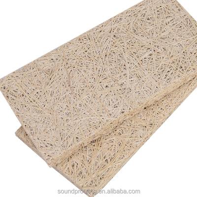 China Room Woodchips Sound Barrier Cement Panel Wood Chips Sound Barrier Audio Acoustic Sound Diffuser for sale