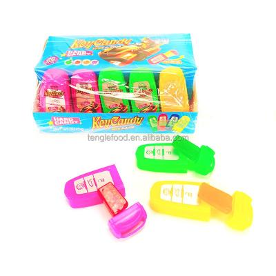 China Car Key Natural Fruity Shape Candy Fruity Hard Toy Candy for sale