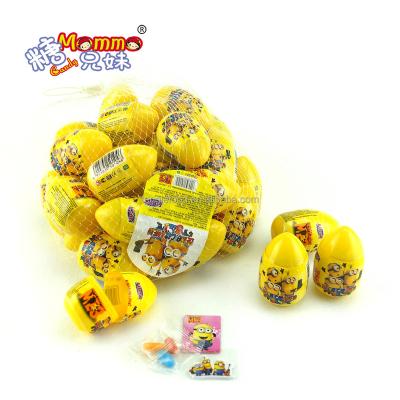 China ST-007 Minions Natural Surprise Egg Toy Candy With 3D Card for sale