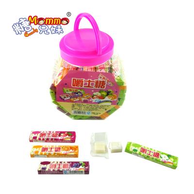 China Full Size Jars Packing Tube Multi Flavor Sweet Candy Fruit Soft Chewy Candy for sale