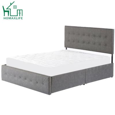 China Free Sample Tufted European Design High Quality Storage Linen Bed for sale