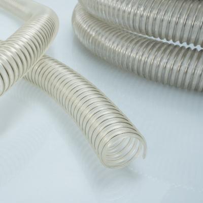 China Industry Reinforced Suction Polyurethane Hose Braided Tube For All Woodworking Shop for sale