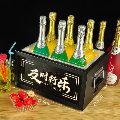 China Viable Presenter American Express for nightclub krytox cup-holder spring cup plastic metal for bar wine ice buckets, drink tubs for sale