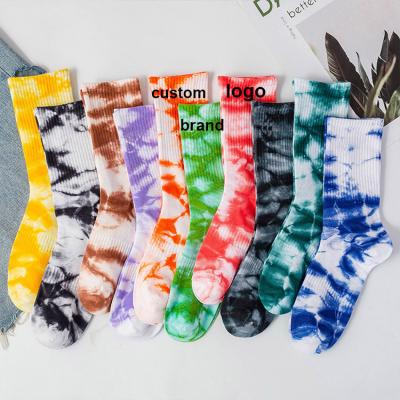 China Antibacterial Mens And Womens Shape Sports High Tube Skateboard Tennis Unisex Colorful Tie Dyed Custom Dye Skateboards for sale