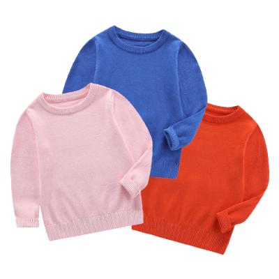 China Autumn Winter Children Clothing Boys Breathable Knitted Cotton Sweater Crewneck Tank Top Casual Sweaters For 2-9T for sale