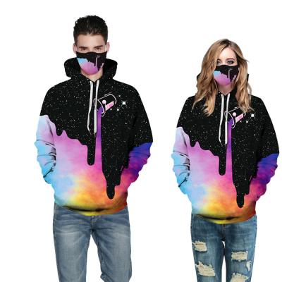 China Pullover Oversized Sweatshirt Unisex Men Custom Design 3D Print Streetwear Hip Hop Pullover Sweatshirts Hoodies for sale