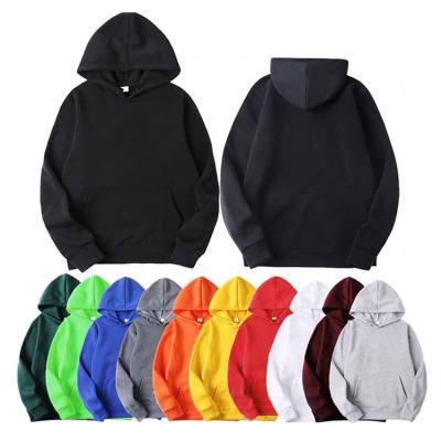 China Wholesale Pocket Fleece Solid Color Mens Womens Hooded Sweater Lovers Plus Size Kangaroo Blanket Casual Pullover Sweatshirts Hoodies for sale