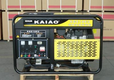 中国 OHV 15kva 25L の燃料タンクの空気はガソリン発電機低いオイルの警報システム KGE18E を冷却しました 販売のため