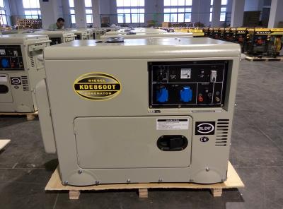 China 6 Diesel van kW Geluiddichte Stille Generator, Enige Cilinder Diesel Generatorreeks Te koop