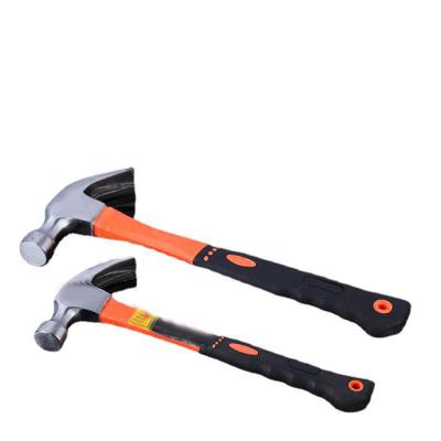 China For Industry/Household Best Magnetic Round Head High Quality Plastic Handle Claw Hammer One Piece Claw Hammer 20oz With PVC Handle for sale