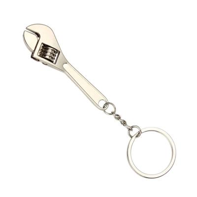 China Decorate High Quality Key Ring Adjustable Wrench Special Gift Mini Spanner Keychain Portable Metal Opener Car for sale