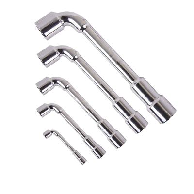 China Competitive High Quality L-Shape Socket Perforated Elbow Torque Wrench 7 Shaped L Type Casing Hexagon Wrench Double Hex Head for sale