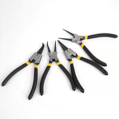 China MULTI FUNCTIONAL High Quality DIY Tool Breaking Dual Flat Ring Circlip Special Pliers Set Mini Flat Needle Nose Plier for sale