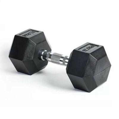 China Durable High Quality Wholesale Gym Equipment Free Weights Hex Dumbbells Buy Online Rubber Hex Dumbbell for sale