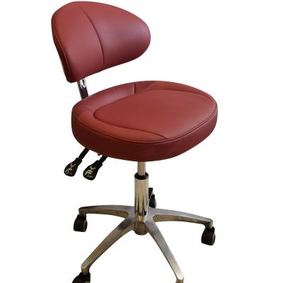 China Modern Leather Dental Upper Medical Office Stool Wholesale Medical Dental Mobile Microfiber Tear Pass Test Stool Hospital Stool for sale