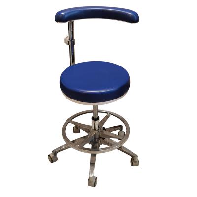 China Modern Dental Chair Swivel Medical Leather Swivel Rolling Stool High Back Ergonomic Dental for sale