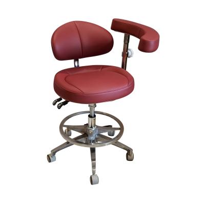 China Metal Clinic Armrest Opearator Equipment Unit Doctor Dentist Chair Surgical Auxiliary Dental Stool for sale