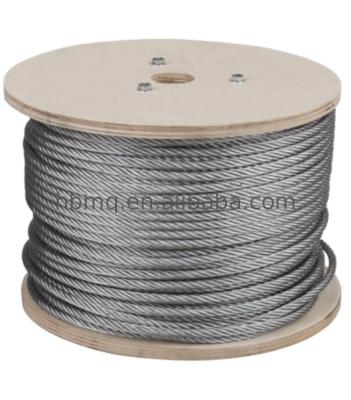 China Hoist Hoist Winch Hot Dipped Galvanized Iron Steel Wire Rope High Tensile for sale