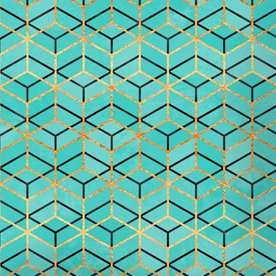 China Wall Space Hexagon Pattern / Furniture Panel / Home Appliance Plate Green Printing Pillar Cover Aluminum Plate Green Color Coated Aluminum Single Plate for sale