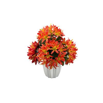 China Bulk Flower Arrangement Plastic Artificial Decor For Wedding Decorations With Promotional Price 19FV497 for sale