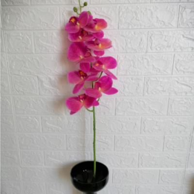 China 2020 Hot-selling Single Stem Of Minimalist Ebay Item Contact Real Factory Fake 97cm 12 Heads PE Orchid Flower Decoration for sale