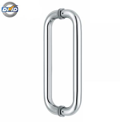 China Modern Wholesale Modern Shower Bar Pull Handle O Shape Stainless Steel Hotel DMD117 Glass Door Handle for sale