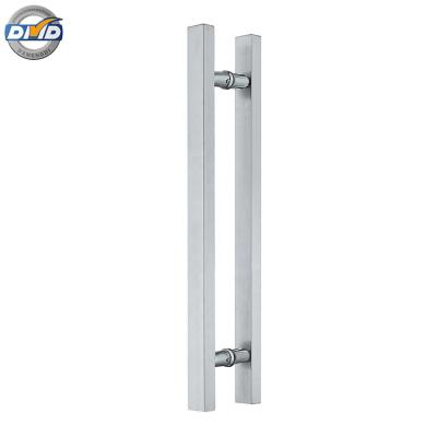 China DMD104S Modern Wholesale Stainless Steel Lock Frameless Glass Door Handle Set Lever Pull Handle for sale